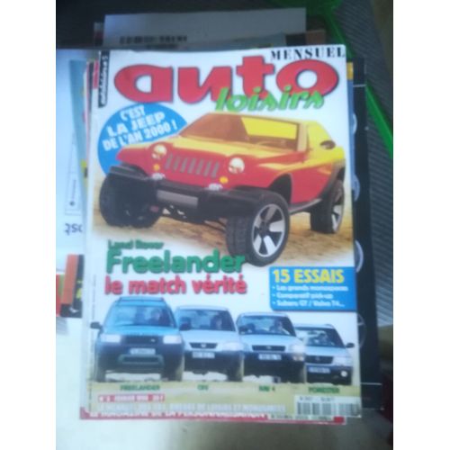 Auto Loisirs 5 De 1998 Jeepster 4.7 H/O,Land Freelander Xei,Subaru Forester 2.0,Honda Crv 2.0 Es,Toyota Rav4 2.0 Vx Long,Mazda B2500,Mitsubishi L200,Jeep Gd Cherokee V8 5.9 Lx,Ford Explorer V6,Gd Espa