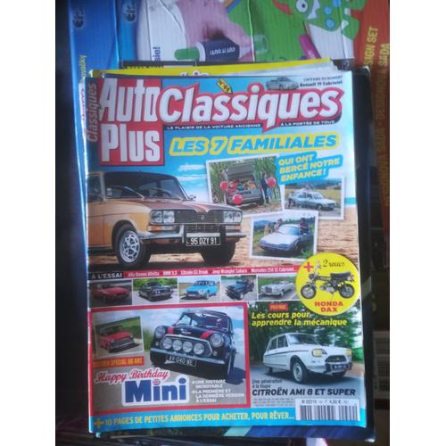 Auto Plus Classiques 44 Mini 850 Super Mk1,Mini Cooper Sport Mk7,Bmw 3.3 Li E3,Gs Break Special,Alfa Alfetta Gt 1800,Jeep Wrangler Sahara 4.0,Mercedes 250 Se Cab W111,Honda S800,Renault 19 Cab,Dax St7