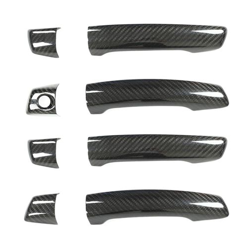 Autocollant De Protection Pour Poignee De Porte Exterieure De Voiture, En Fibre De Carbone, Pour A3 S3 Rs3 2014-2020, Conduite A Gauche, Sans Capteur