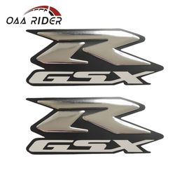 Autocollant de réservoir avec Logo, 2 pièces pour Suzuki GSXR GSX R, 600, 750, 1000