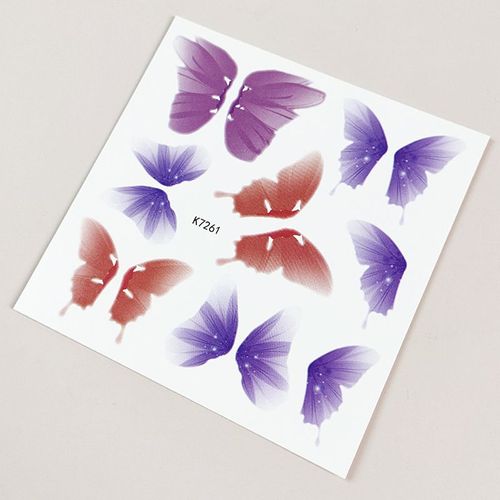 Autocollant De Tatouage Papillon Brcorporelle, Faux Tatouages Temporaires Impermables, Pour Les Yeux, Le Visage, La Main, La Poitrine, Art Corporel, Maquillage Cosmtique Pour Femme