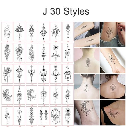 Autocollant De Tatouage Temporaire, Impermable, Breloque En 3d, CUr Dessin  La Main, Art Corporel, Faux Tatouage, Flash, Tatouage, Poignet, Cheville, Maquillage Pour Femmes