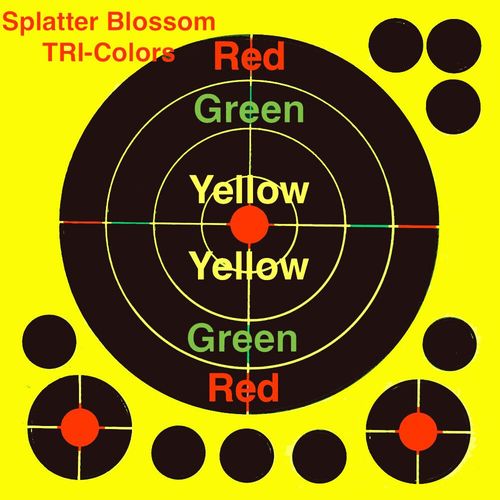 Autocollant De Tir Auto-Adhsif Splatter Splash Et Reactive,Cibles,Yeux De Taureau,Impact Leic-Colors,8 
