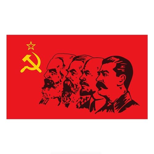 Autocollant De Voiture De Moto, Autocollant De Voiture De Moto, Drapeau Du Communion Personnalis Marx Engels Lenin Stalin Cccp, Dcalcomanies Colores