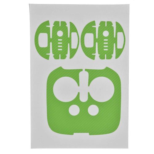 Autocollant En Fibre De Carbone Wrap Decal Skin Pour Dji Phantom 4pro / Pro+ Drone & Controller Vert