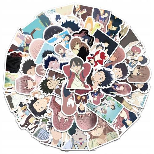 Autocollant Exquis De Voix Silencieuse D'anime, 200 PiCes,Aesthetic Couleurs Stickers, ImpermAble Vinyle Autocollant Pour Telephone Ordinateur Portable Macbook Scrapbooking