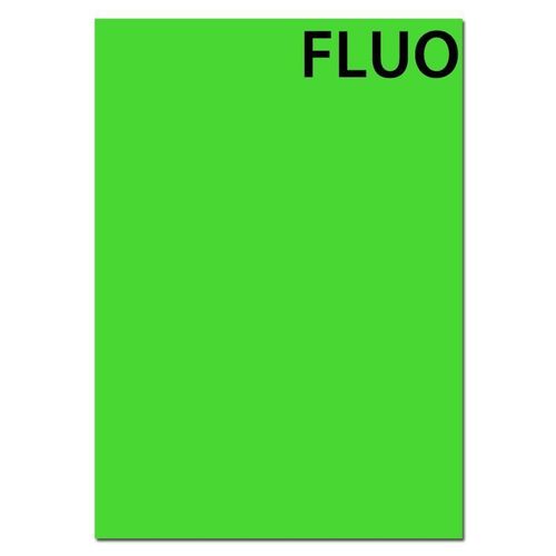Autocollant Format A4 Fluo 1 Feuille Vert Fluo