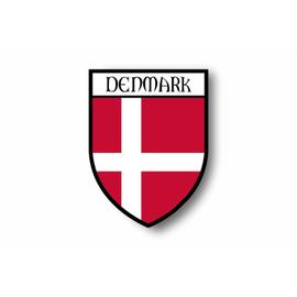 Sticker autocollant drapeau exterieur vinyle voiture moto danemark danois 