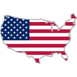 autocollant sticker voiture moto oval drapeau usa etats unis amerique americain 