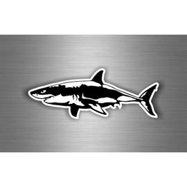 Autocollant sticker voiture moto tuning requin shark macbook vinyle decoration