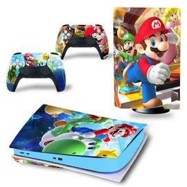 Autocollant Stickers de Protection pour Console Sony PS5 Edition Standard -  - Super Mario (TN-PS5Disk-0320)