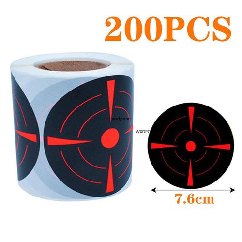 Autocollants De Cible Auto-Adhsifs,claboussures Porteurs,Tir Ractif,7.50cm,1 Rouleau - Type D 200pcs