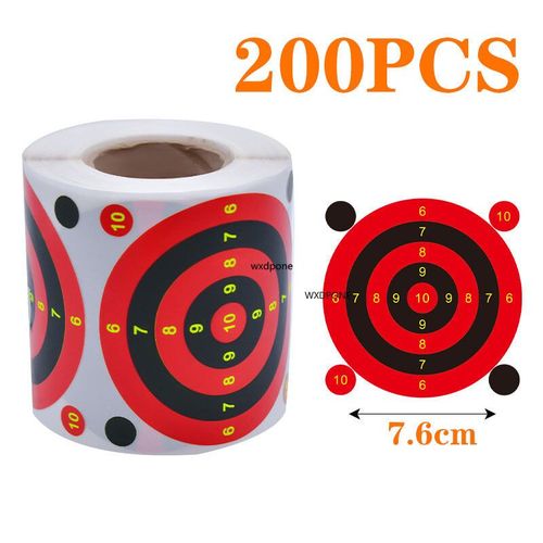Autocollants De Cible Auto-Adhsifs,claboussures Porteurs,Tir Ractif,7.50cm,1 Rouleau - Type G 200pcs
