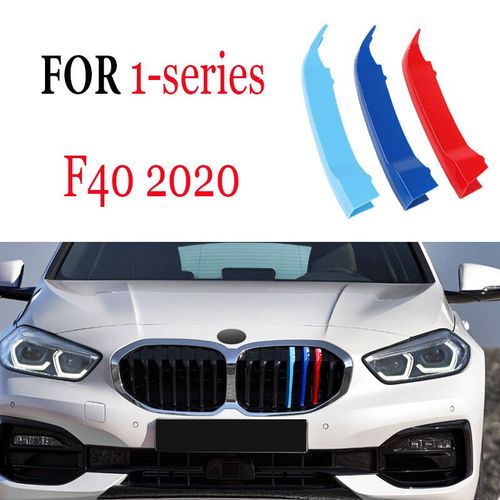 Autocollants De Couverture De Bande De Gril De Voiture,Garniture Pour Bmw F40,F20,F21,E87,E82,E81,E88,Accessoires De Calandre De Course Automatique,3 Pices - Type F40 2020