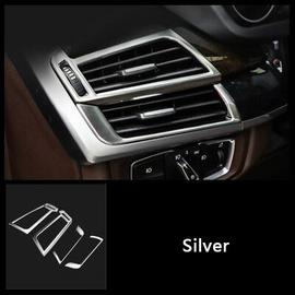 Autocollants de décoration de poignée de porte pour BMW X5 F15 X6 F16  LHD,panneau CD,sorties ca,garniture de cadre,haut-parleurs stéréo - Type  Side air vents