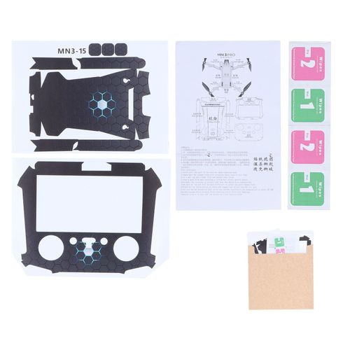 Autocollants De Drone En Pvc Faciles A Coller Et A Dechirer, Autocollants Decoratifs Reutilisables Pour Drone Dji Mini 3 Pro Pour Mn3 15, Autocollant De Telecommande Avec Ecran