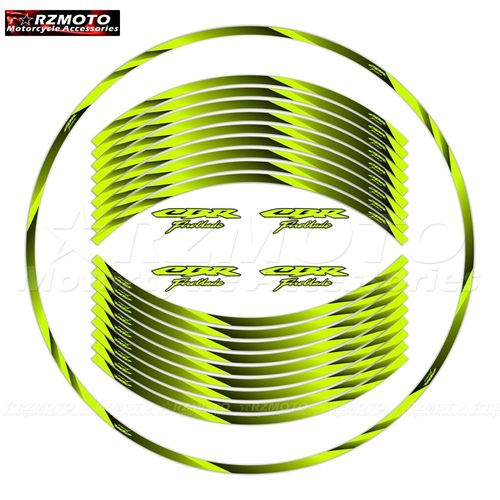 Autocollants De Jante De Coule tanches Pour Moto,Autocollant Avant Et Arrire,17 Pouces,Lame De Feu Cbr,Moyeu De Roue,Honda Hrc,Cbr1000rr,Cbr600rr - Type H26-Cbrfirebladea(3)