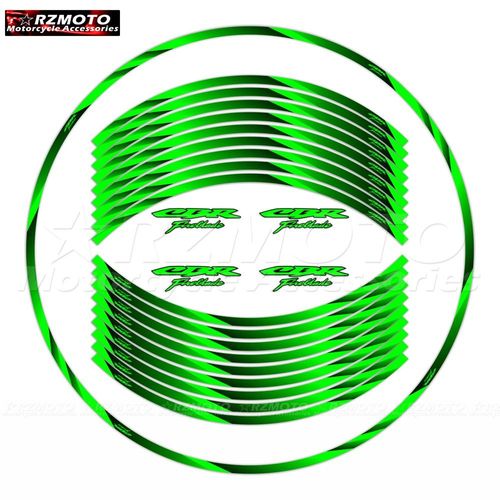 Autocollants De Jante De Coule tanches Pour Moto,Autocollant Avant Et Arrire,17 Pouces,Lame De Feu Cbr,Moyeu De Roue,Honda Hrc,Cbr1000rr,Cbr600rr - Type H26-Cbrfirebladea(5)