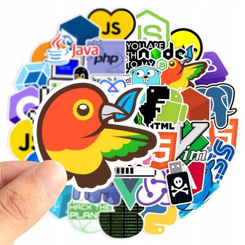 Autocollants Geek Pour Programmeur Java Internet, 200 PiCes,Aesthetic Couleurs Stickers, ImpermAble Vinyle Autocollant Pour Telephone Ordinateur Portable Macbook Scrapbooking
