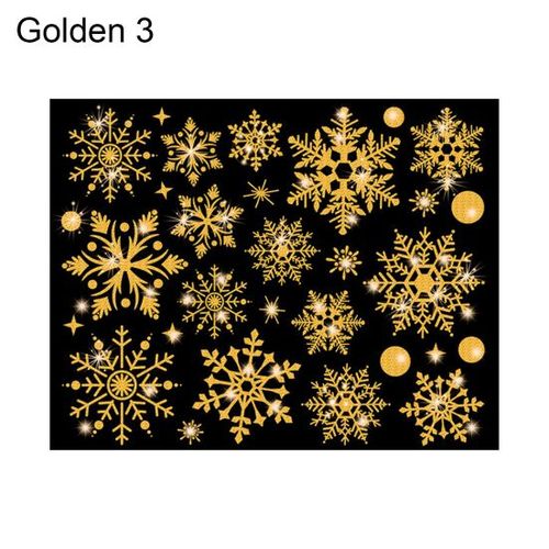 Autocollants Statiques Amovibles Pour Fenêtre De Noël