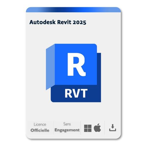 Autodesk Revit 2025 - 1 An / Licence Officielle En Franais - Windows/Mac - Version Tlchargement
