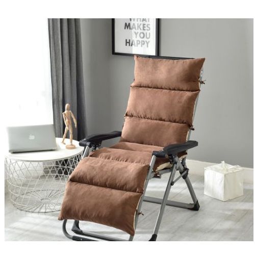 Automne Et Hiver Chaise En Osier Lavable/Coussin Inclinable Se Pliant Sige Siamois  Bascule Chaise/Coussin Dossier Un Coussin Universel Chaud A+ (Color : Brun, Size :125cmx50cmx12cm,1 Pice)