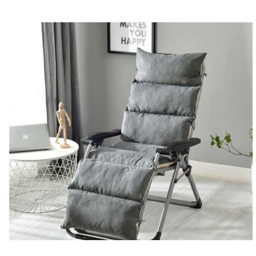 Automne Et Hiver Chaise En Osier Lavable/Coussin Inclinable Se Pliant Sige Siamois  Bascule Chaise/Coussin Dossier Un Coussin Universel Chaud A+ (Color : Gris, Size :125cmx50cmx12cm,1 Pice)