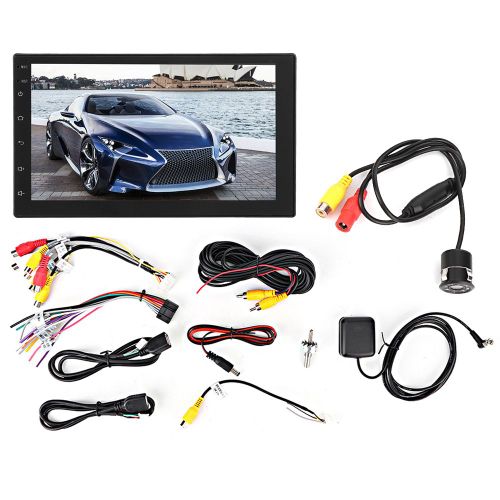 Autoradio 7 pouces, WiFi, MP5, 1 Go + 16 Go, GPS, BT, FM, stereo, pour Android 8.1, avec 8 LED, camera etanche, compatible avec Toyota Corolla