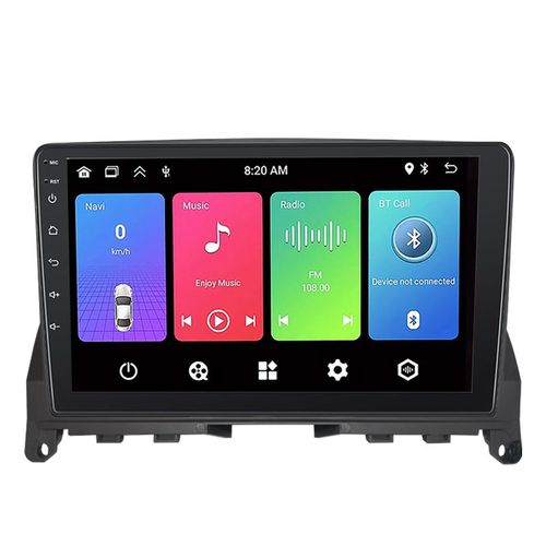 Autoradio Gearelec 9 Pouces Android Pour Benz C-Class W204 2007-2014 Avec Carplay Andriod Auto Gps Navigation Bluetooth Rds Wifi