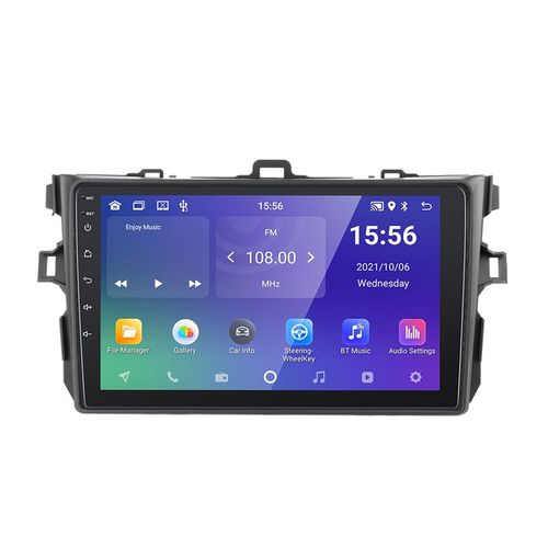 Autoradio Gearelec 9 Pouces Android Pour Toyota Corolla 2006-2013 Avec Carplay Andriod Auto Gps Navigation Bt Rds Wifi 2+32go