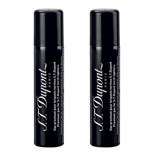 Autre : Lot 2 Recharges Gaz Noir 71ml S.T. Dupont 430 Pour Les Briquets : Libert, Ligne 2 Torch, Minijet, Maxijet, Slim 7, The Wand.