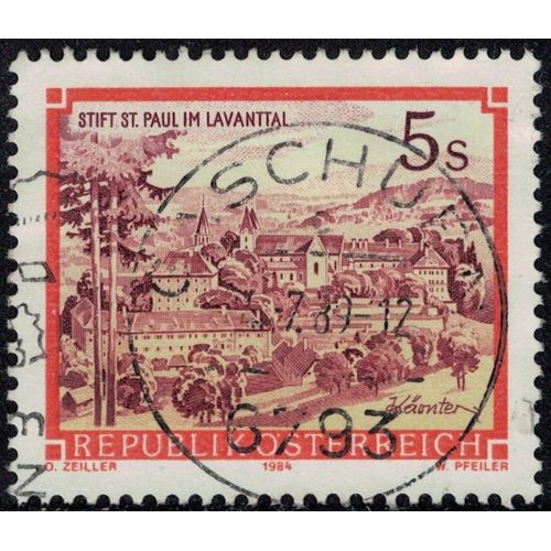 Autriche 1984 Oblitr Used Monastre Bndictin Saint Paul Lavanttal Y&t At 1656 Su