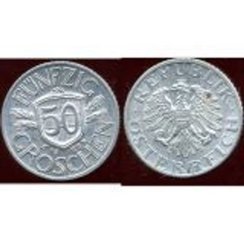 Autriche ( Osterreich) = Pice De 50 Groschen, En Alu De 1955.