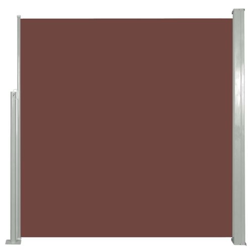 Auvent Paravent Store Brise-Vue Latral Rtractable De Patio Jardin Terrasse Balcon Protection Visuelle cran 140 X 300 Cm Marron Helloshop26 02_0007090
