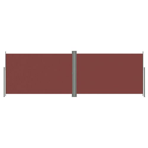 Auvent Paravent Store Brise-Vue Latral Rtractable De Patio Jardin Terrasse Balcon Protection Visuelle cran 220 X 600 Cm Marronhelloshop26 02_0007424