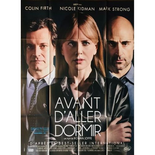 Avant D'aller Dormir / Before I Go To Sleep - Affiche Originale De Cinma - Format 120x160 Cm - Un Film De Rowan Joffe Avec Nicole Kidman, Colin Firth, Mark Strong, Ben Crompton - Anne 2014