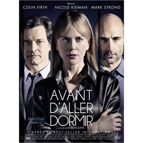 Avant D'aller Dormir (Before I Go To Sleep) - Vritable Affiche De Cinma Plie - Format 40x60 Cm -De Rowan Joffe Avec Nicole Kidman, Colin Firth, Mark Strong, Anne-Marie Duff, Charlie Gardner - 2014