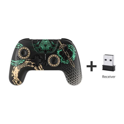 Avec Le Rcepteur - Manette Sans Fil Pour Nintendo Switch, Joystick Pour Lite, Oled, Fonction De Rveil, Double Vibration, Gamepad Pour Pc, Ios, Android