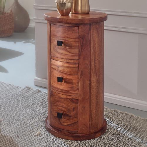 Avec Tiroirs Buffet Armoire Latrale En Bois Massif Sheesham