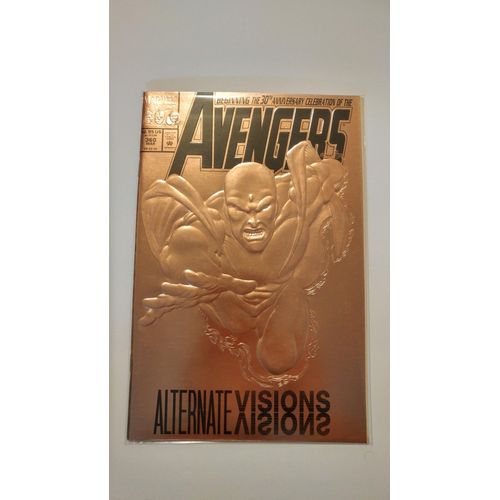 Avengers # 360 ( 40 Pages V.O. 1993 ) ** Art & Bronze Foil Embossed Cover : Steve Epting & Tom Palmer **   