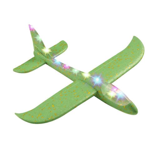 Avion En Mousse Avec Lumires Led, Bricolage, Avion De Dessin Anim  Lancer  La Main, Cascade Rotative, Modle De Lancement  La Main Pour Enfants, Planeur