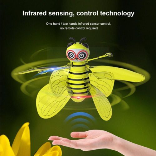 Avion Tlcommand  Infrarouge, Jouets  Induction, Simulation D'abeille, Vol Stationnaire lectronique Universel, Hlicoptre Jaune Stable, Ind M0n5