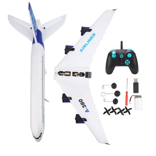 Avion telecommande A380 3 canaux 2,4 GHz, planeur, moteur sans noyau, avion a voilure fixe, jouet