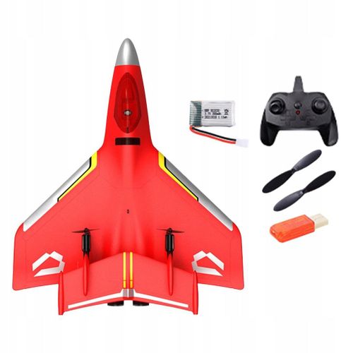 Avion tlcommand avec lumire, planeur tlcommand pour garons et filles, rouge