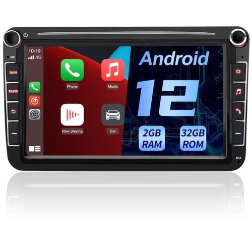Awesafe Autoradio Android 12 Pour Golf 5 6 Vw Passat Polo Seat Skoda,8''cran Tactile,Carplay Android Auto Rds,Gps,Wifi[2go+32go]