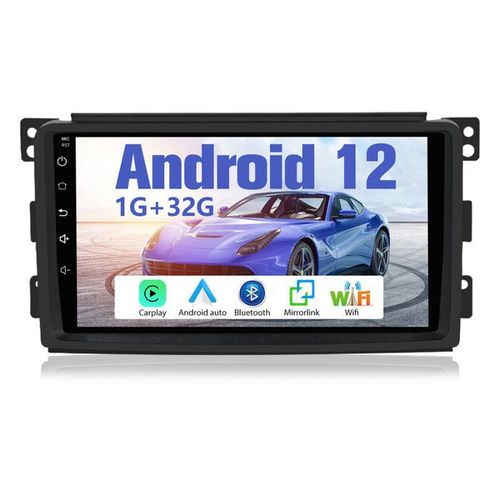 Awesafe Autoradio Android 12 Pour Mercedes Benz Smart Fortwo 2005-2010 Avec 1go+32go 9 ''cran Carplay Gps Bluetooth Android Auto