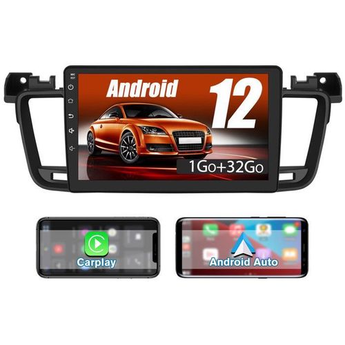 Awesafe Autoradio Android 12 Pour Peugeot 508 (2012-2016) [1go+32go] Avec 9 ''cran Tactile Carplay Android Auto Gps Wi-Fi