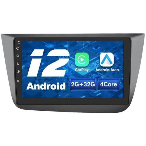 Awesafe Autoradio Android 12 Pour Seat Altea Xl Toledo 9 Pouces(2go + 32 Go)Avec Carplay Gps Wifi Usb Sd Bluetooth Android Auto
