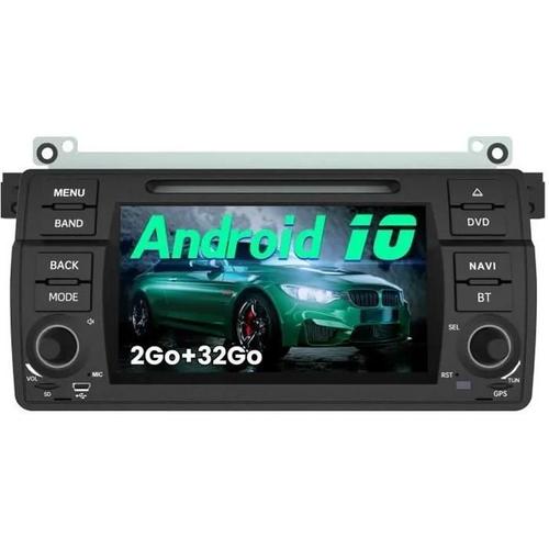 Awesafe Autoradio Pour Bmw E46 Srie 3 M3 Rover 75 Mg Zt 2go+32go Android 10 Avec Cd/Dvd 7 Pouces cran Tactile