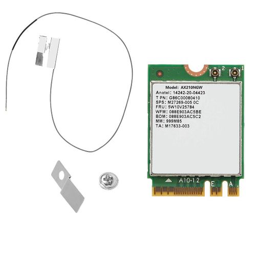 Ax210ngw Carte Wifi Wi-fi 6e Bluetooth 5.2 2.4ghz 5ghz 3000mbps M.2 Adaptateur sans fil 802.11ax Networ